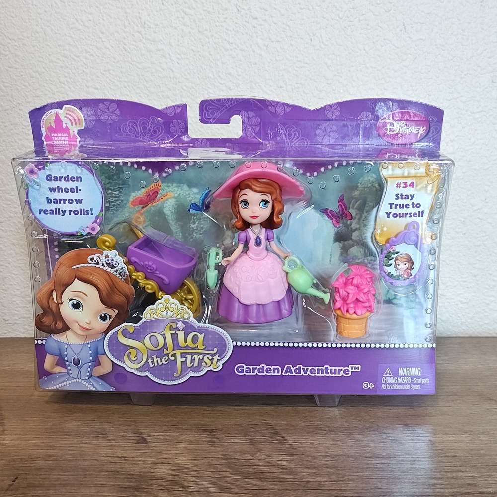 NEW Disney Sofia the First Garden Adventure Toy Purple Pink Garden Playset BDK47